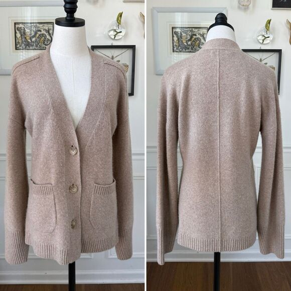 Nordstrom Sweaters - Nordstrom Cashmere Cardigan Sweater Beige Tan $180 M